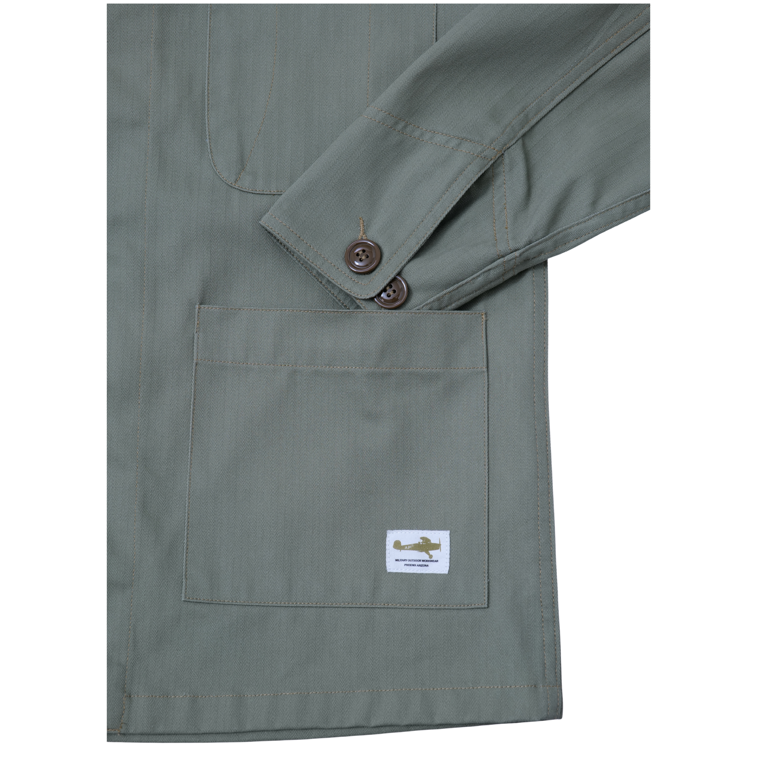 HERRINGBONE TWILL CHORE JACKET