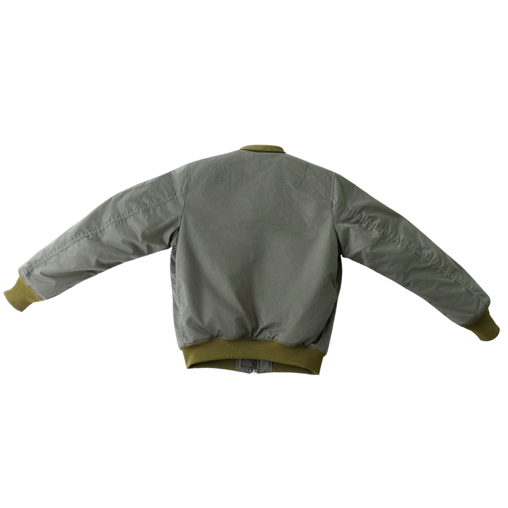 COTTON SATEEN BOMBER JACKET