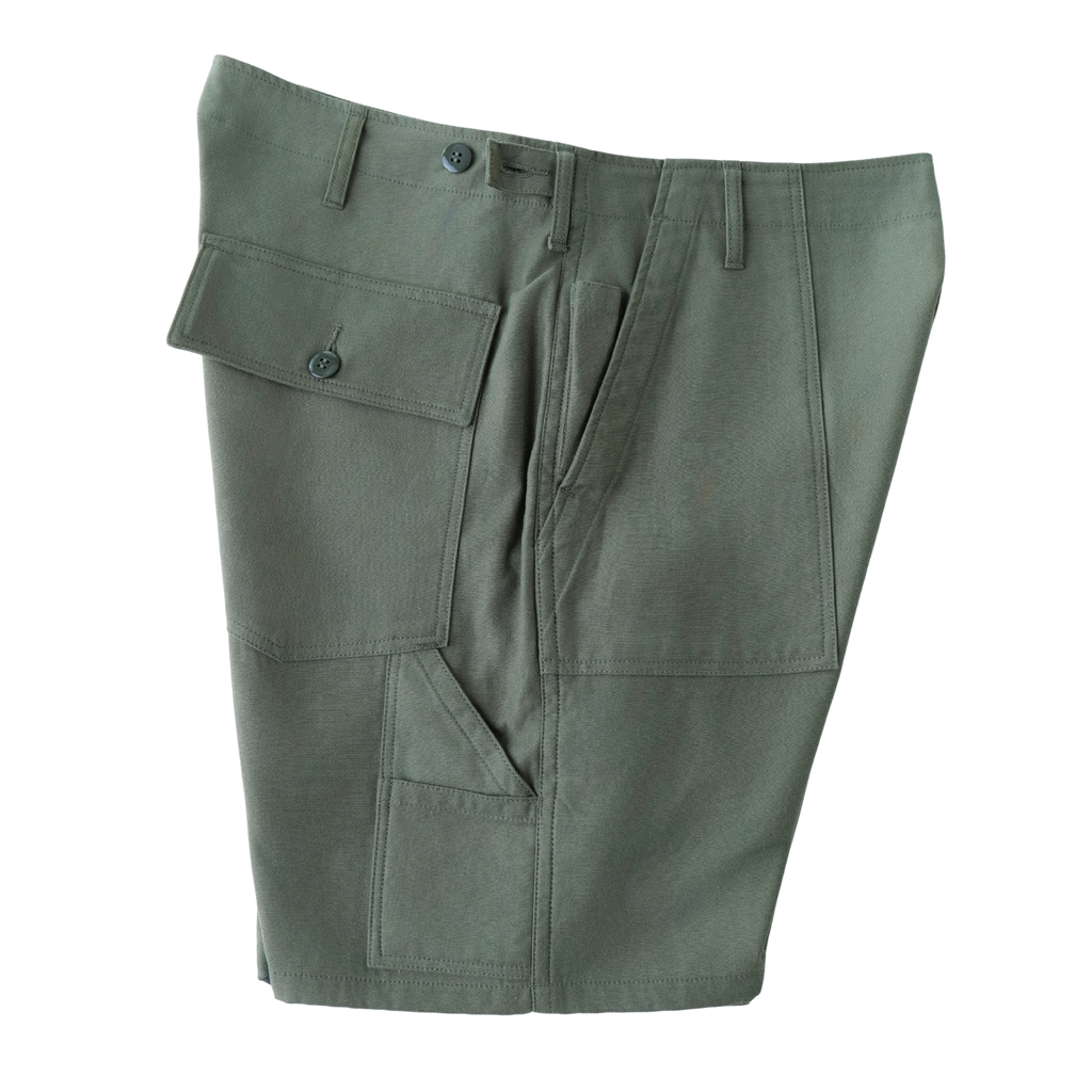 REVERSE SATEEN WORK SHORTS