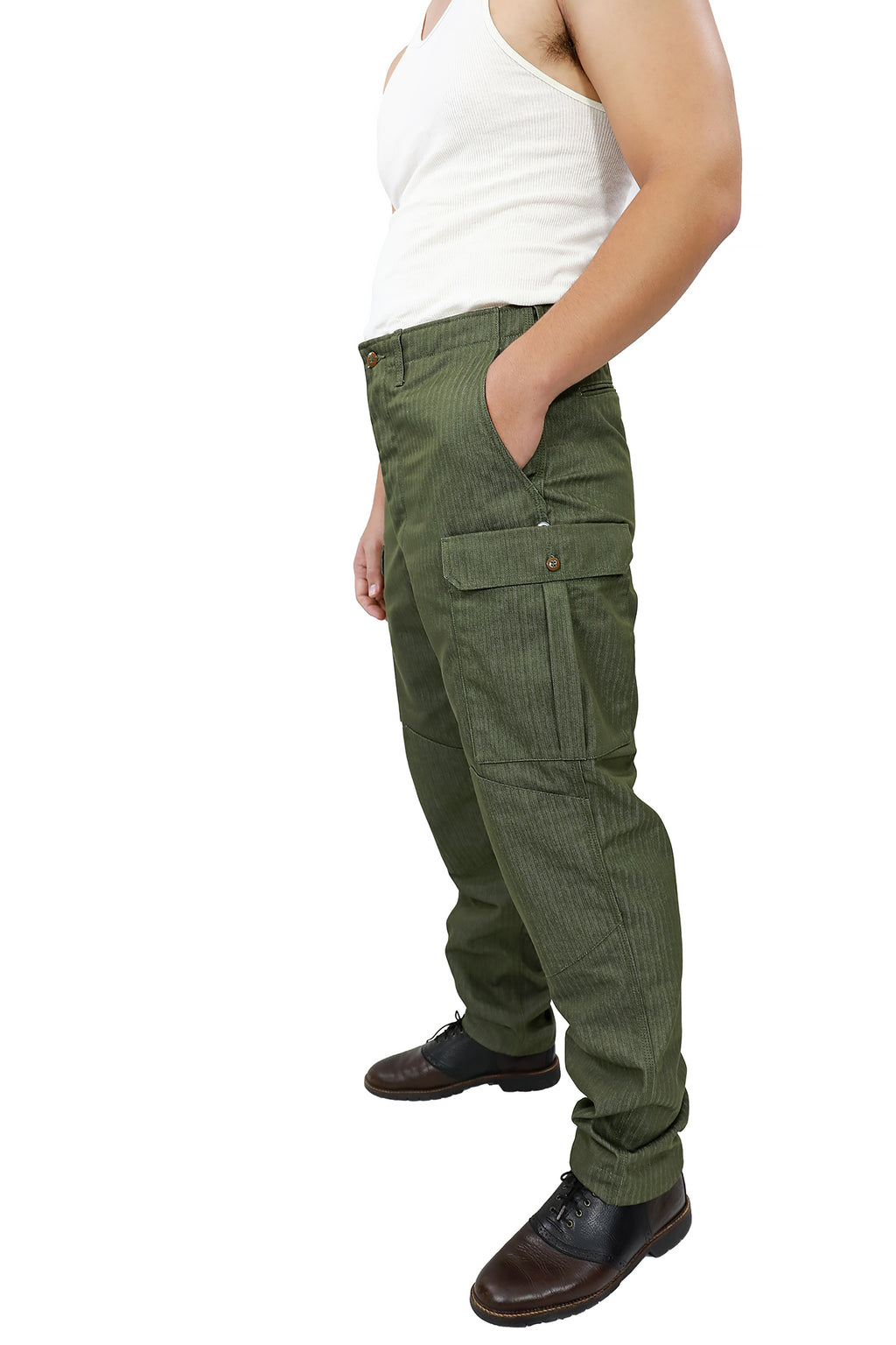 WORK HERRINGBONE CARGO PANT