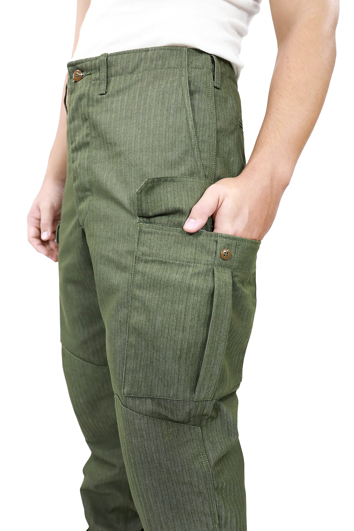 WORK HERRINGBONE CARGO PANT