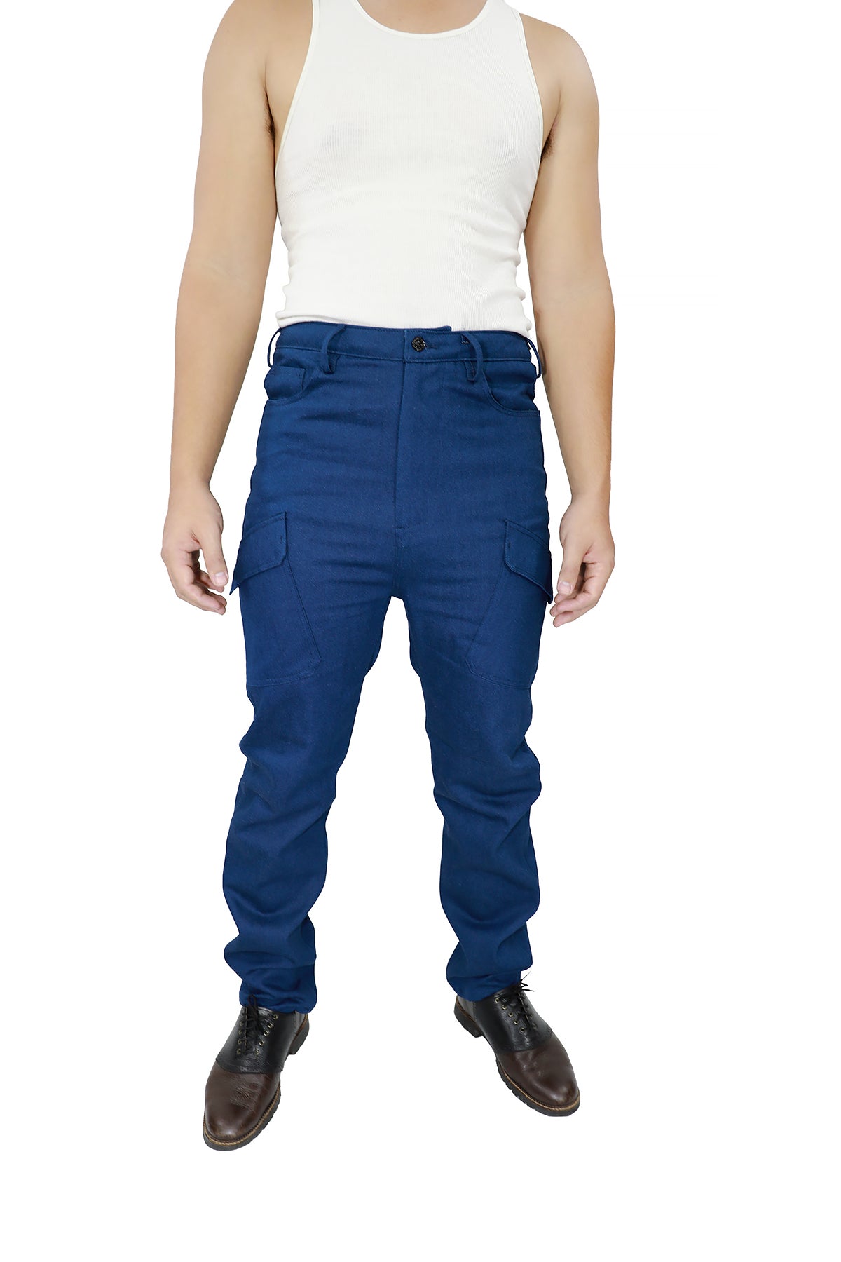 DENIM CARGO WORK PANT