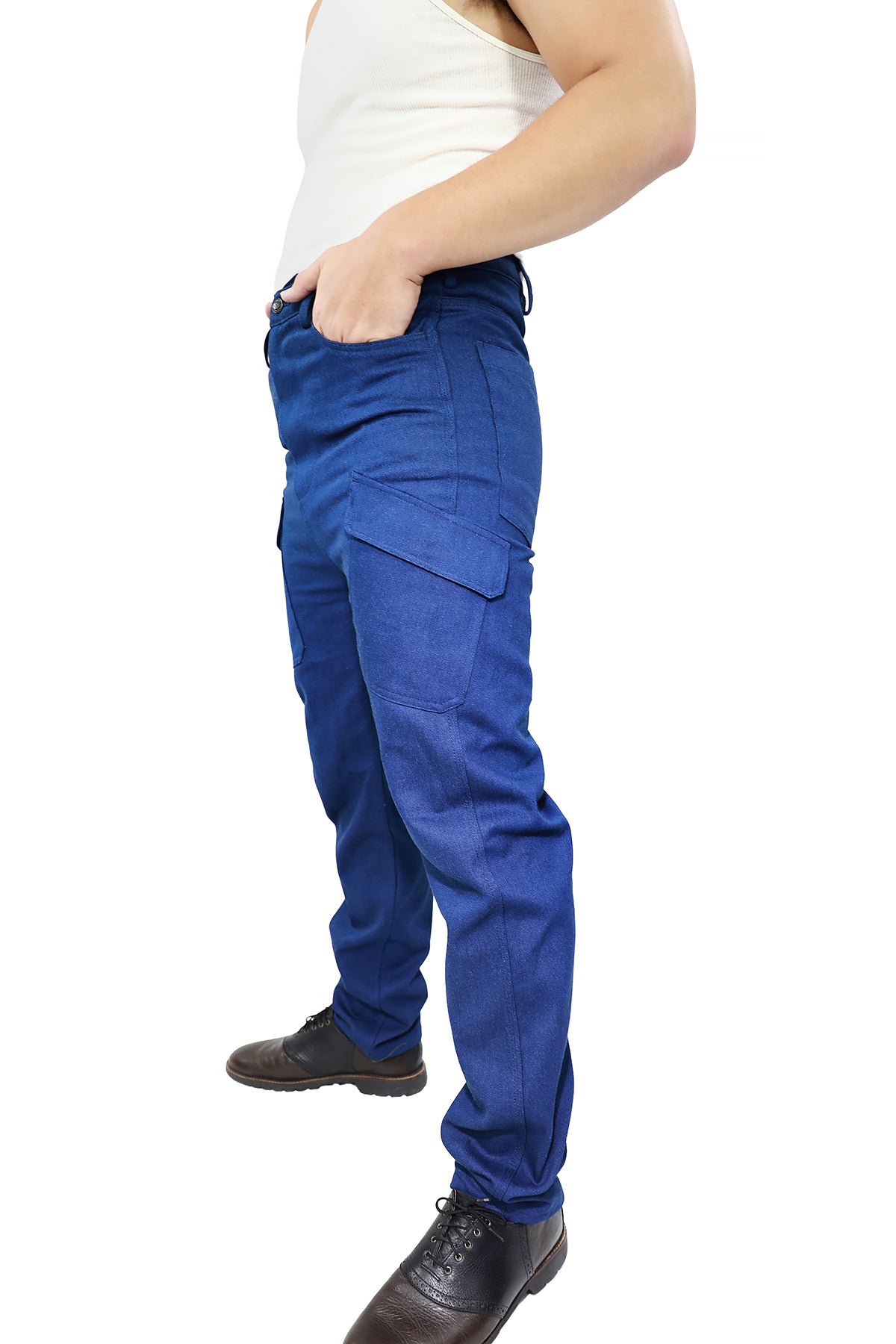 DENIM CARGO WORK PANT