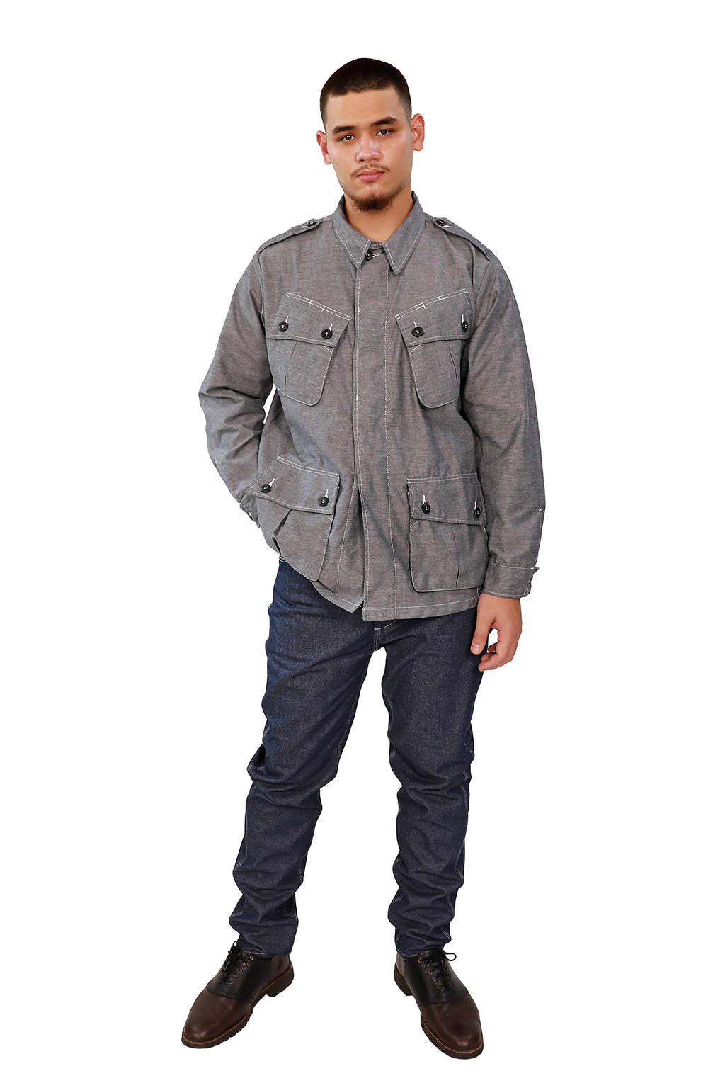 CHAMBRAY FATIGUE JACKET TYPE 1