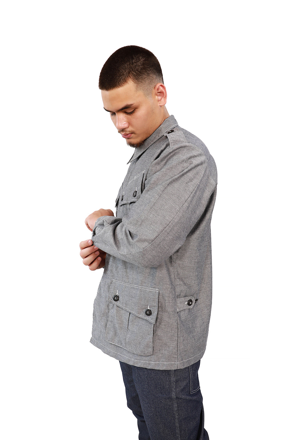 CHAMBRAY FATIGUE JACKET TYPE 1