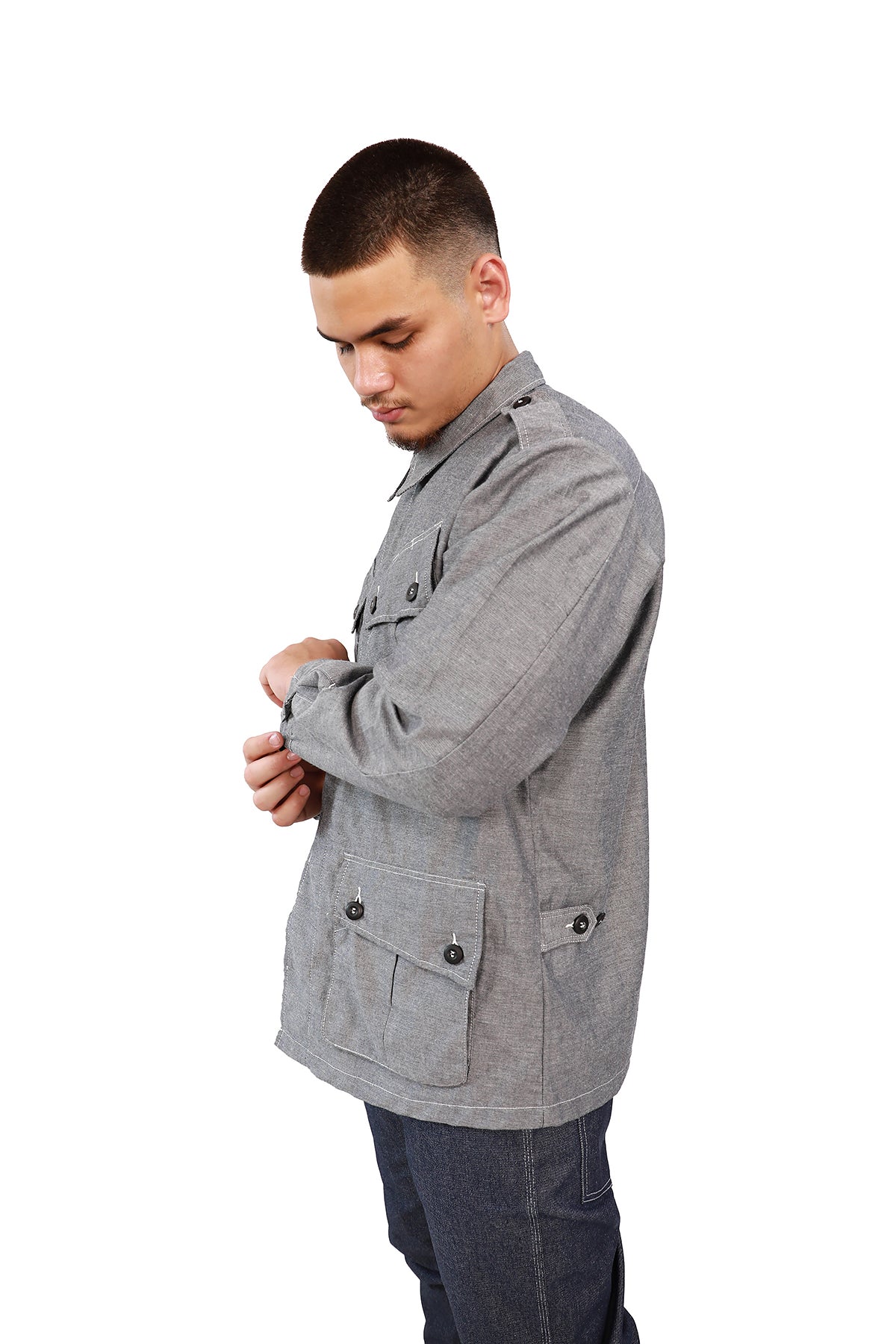 CHAMBRAY FATIGUE JACKET TYPE 1