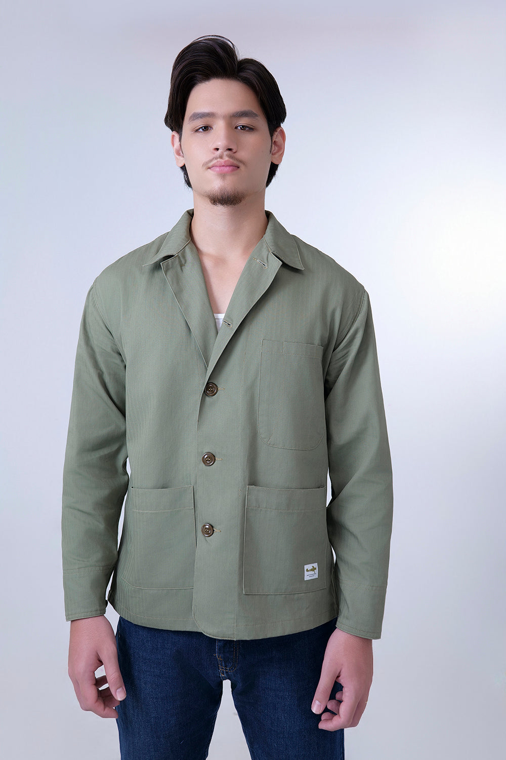 HERRINGBONE TWILL CHORE JACKET