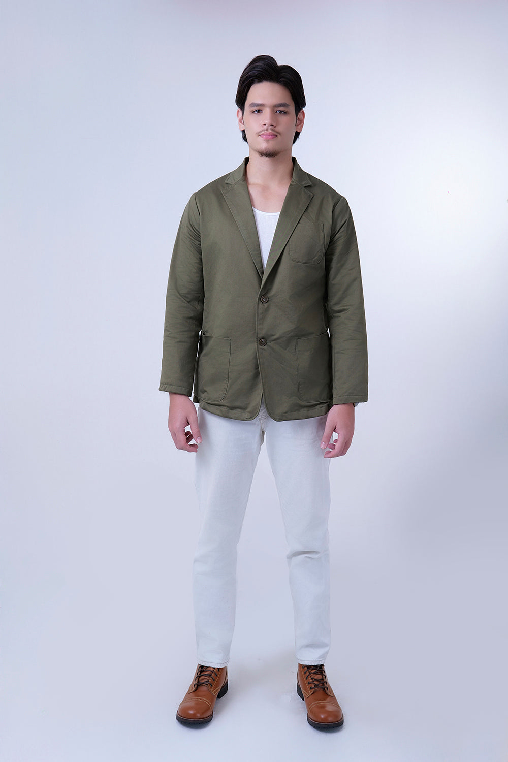 ARMY GREEN WORK BLAZER