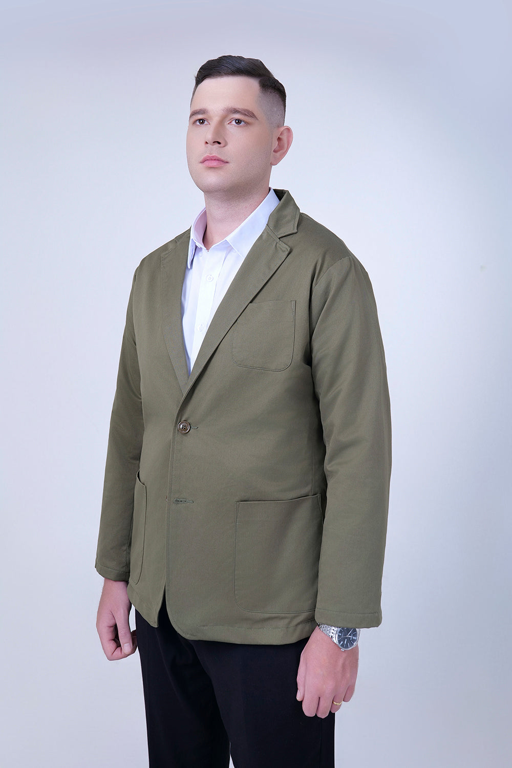 ARMY GREEN WORK BLAZER