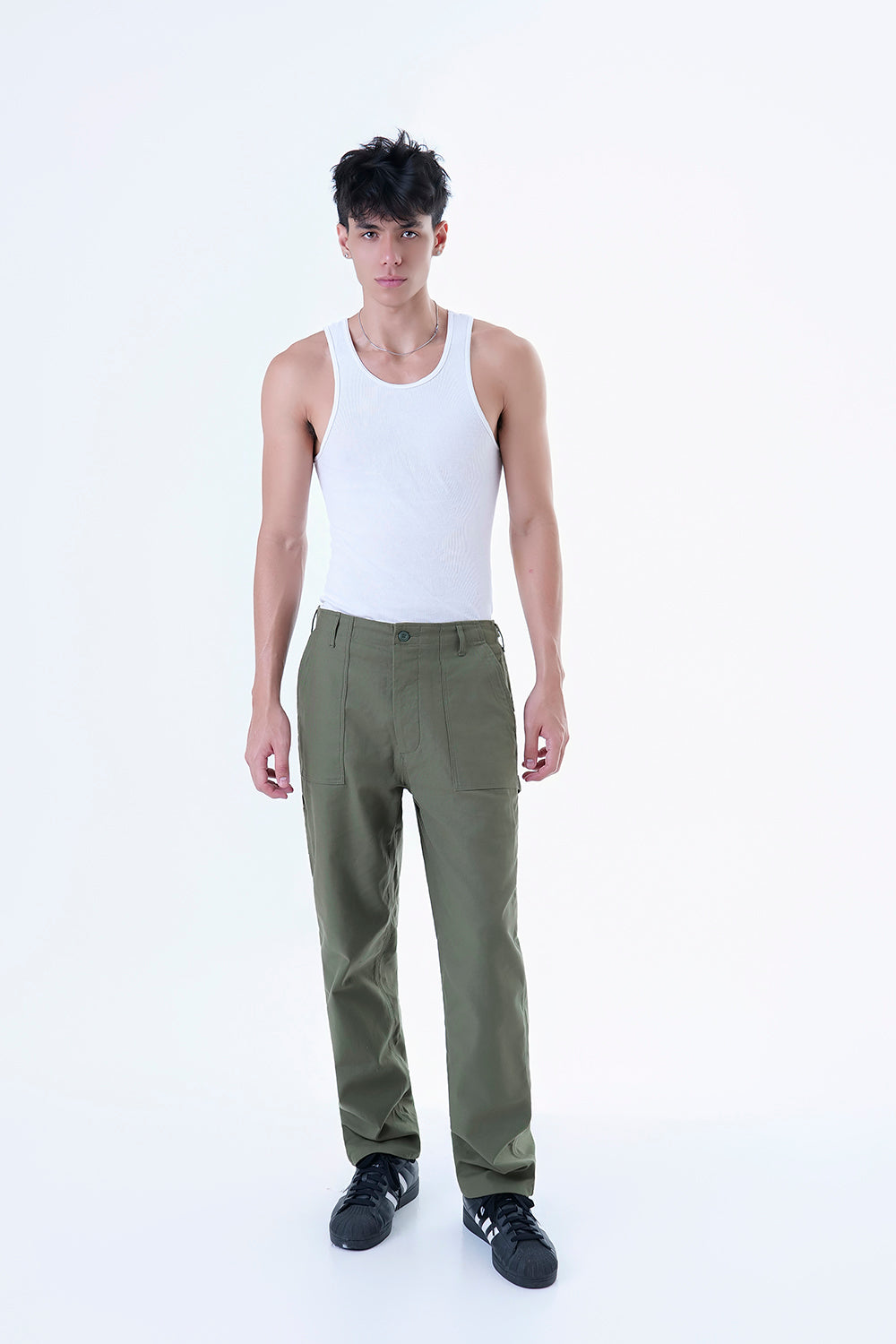REVERSE SATEEN WORK TROUSER