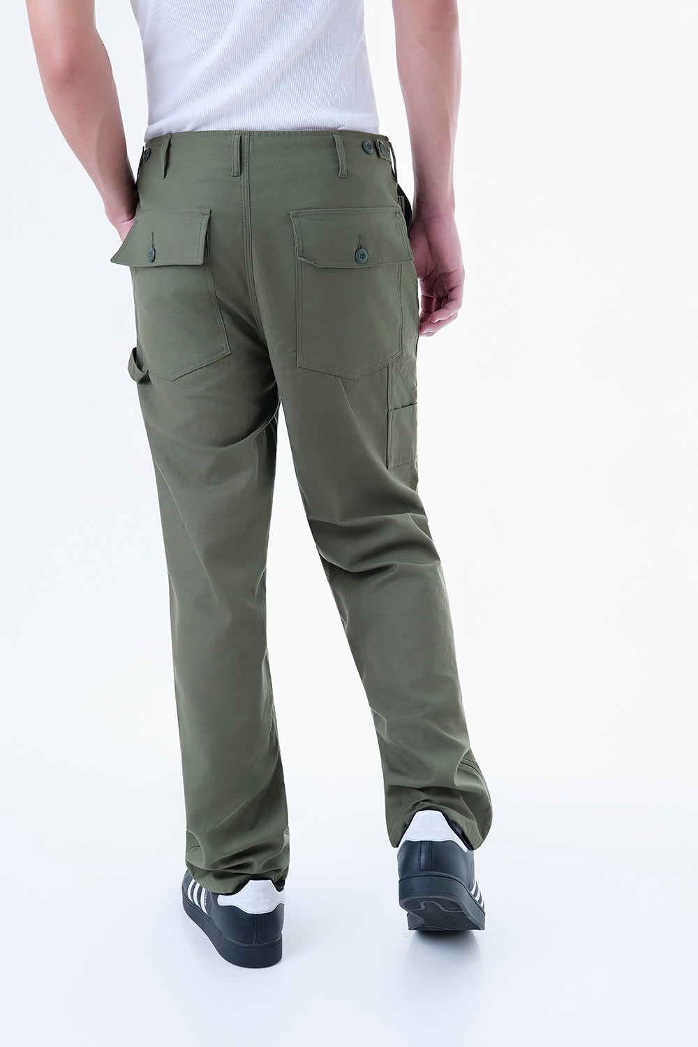 REVERSE SATEEN WORK TROUSER