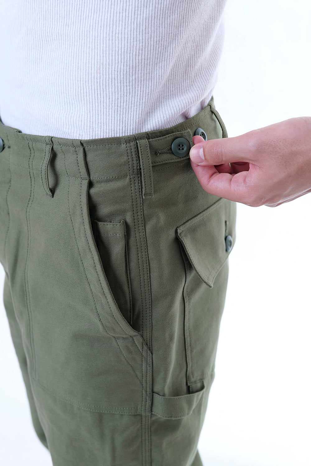 REVERSE SATEEN WORK TROUSER