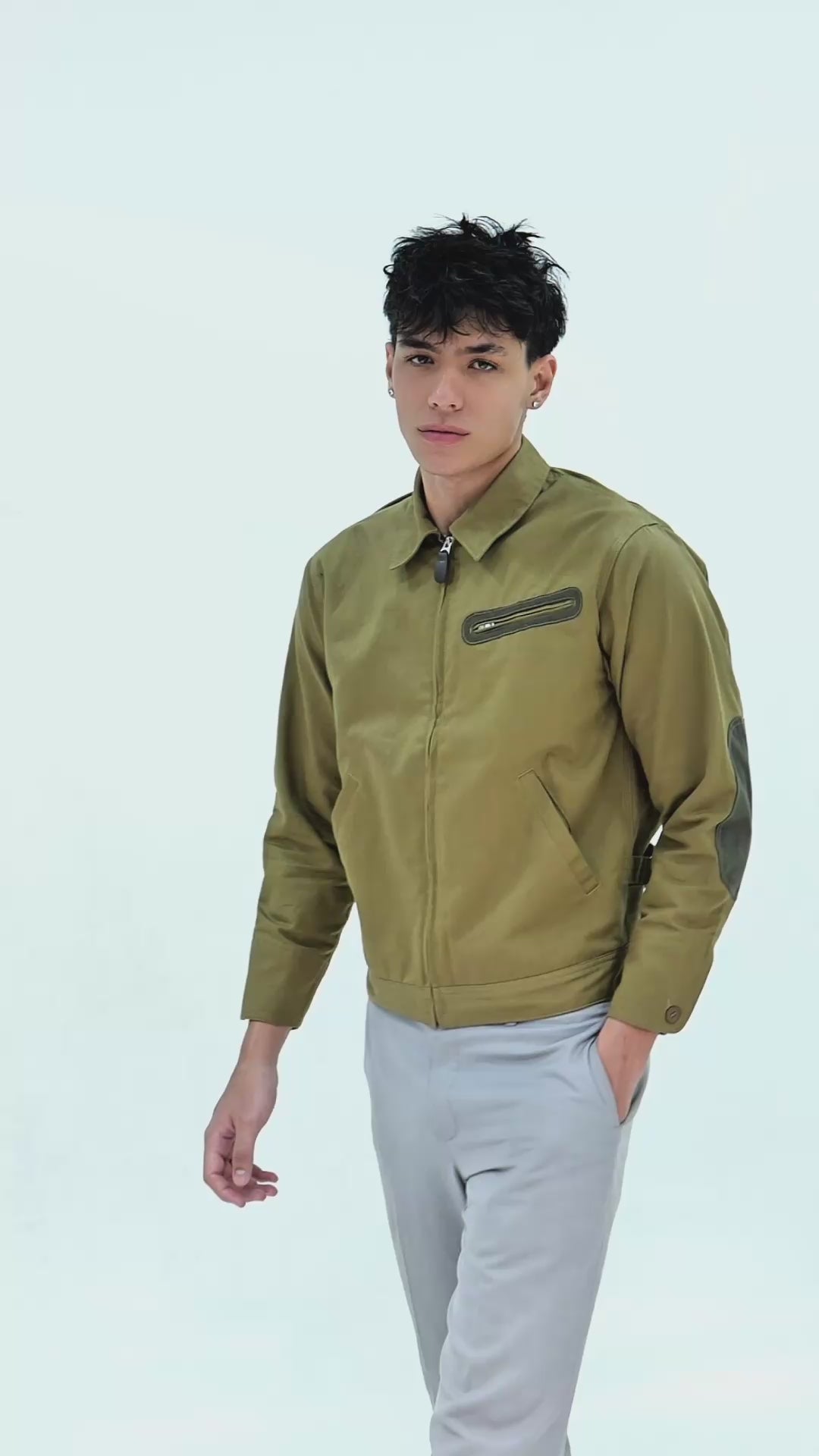 1940’S FRONT ZIP SUMMER WORK JACKET TYPE 2