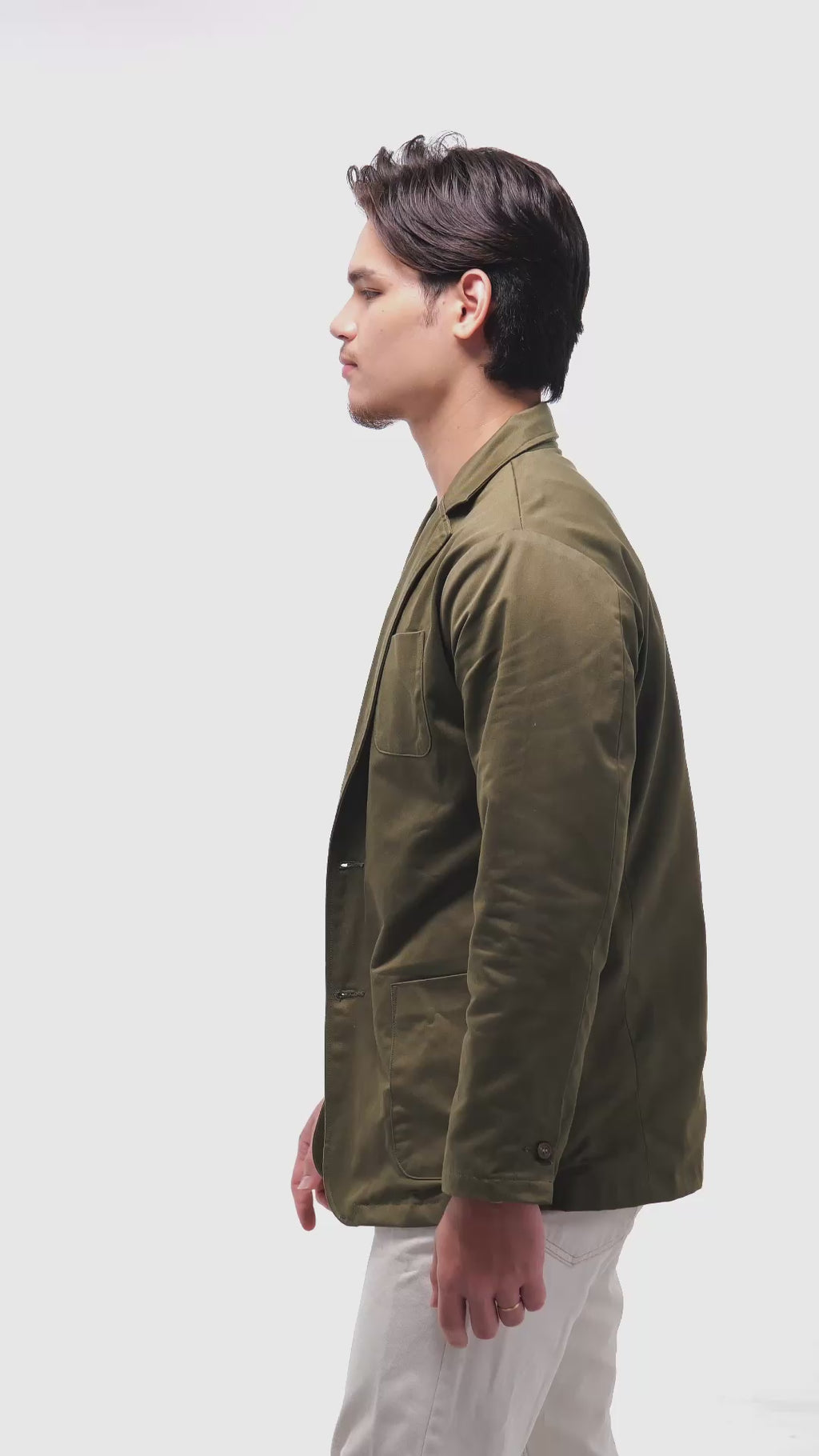 ARMY GREEN WORK BLAZER